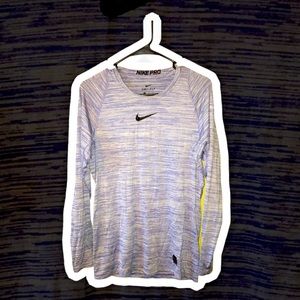 Blue Nike Dri-fit long sleeve